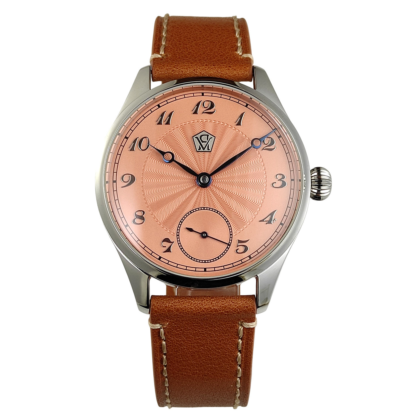 Guilloché Dial Watch - Orologio meccanico manuale da 40 mm