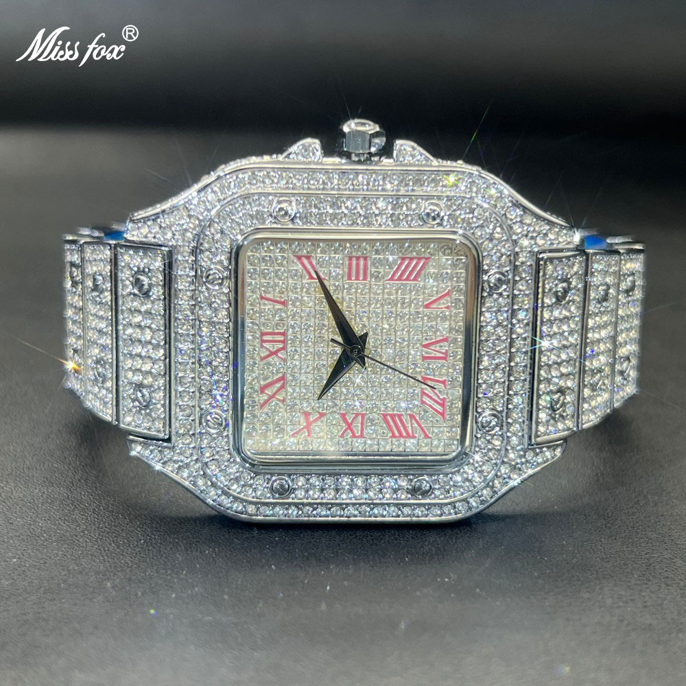 MISSFOX Iced Out Orologio da u - Luxury Watch Face recensione e prezzo