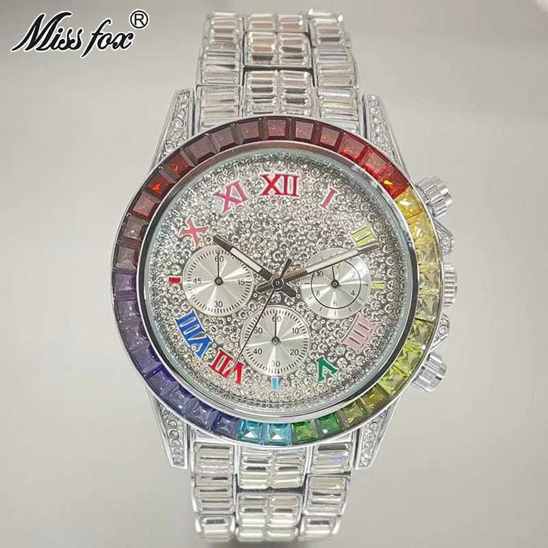 MISSFOX Luxury Iced Watch For  - Luxury Watch Name recensione e prezzo
