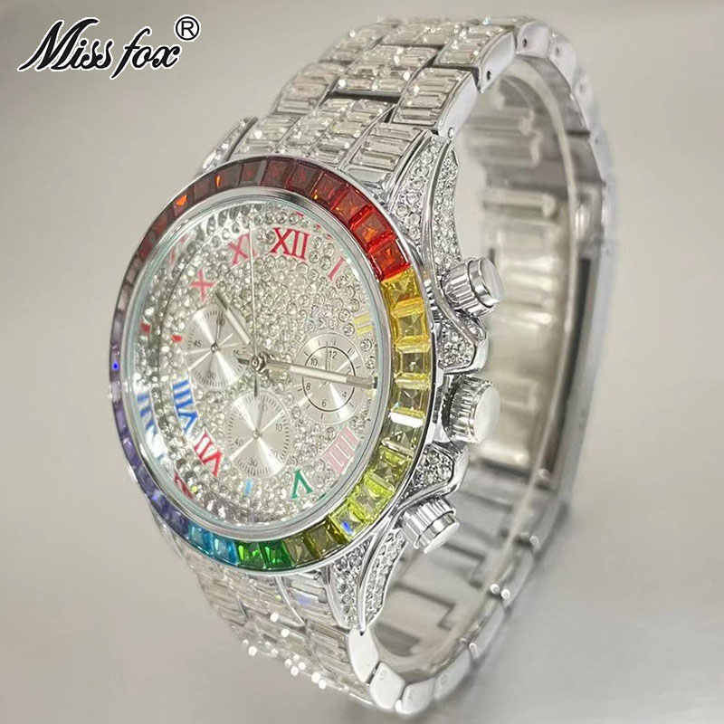 MISSFOX Luxury Iced Watch For  - Luxury Watch Name recensione e prezzo