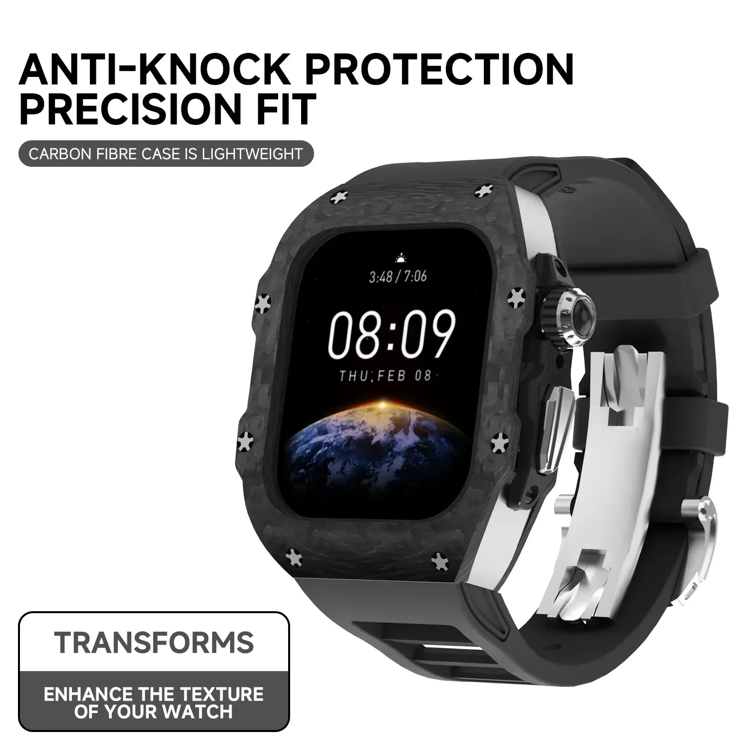 Custodia in fibra di carbonio  - Luxury Watch Apple recensione e prezzo